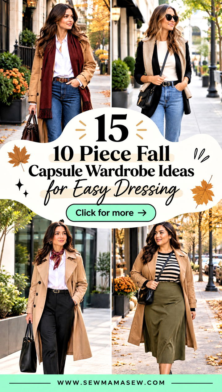15 10 Piece Fall Capsule Wardrobe Ideas for Easy Dressing - 15 10 Piece Fall Capsule Wardrobe Ideas for Easy Dressing