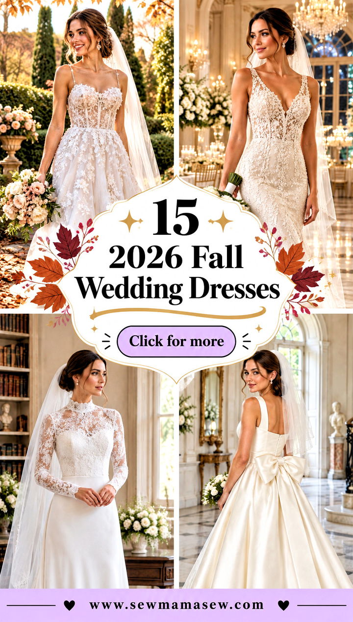 15 2026 Fall Wedding Dresses Romantic Looks for Autumn Brides - 15 2026 Fall Wedding Dresses: Romantic Looks for Autumn Brides