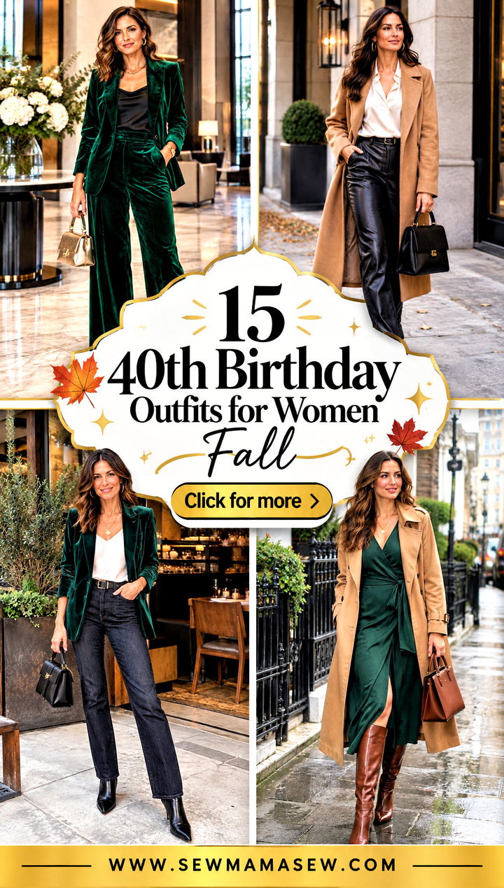 15 40th Birthday Outfits for Women Fall Chic Party Looks - 15 40th Birthday Outfits for Women Fall: Chic Party Looks