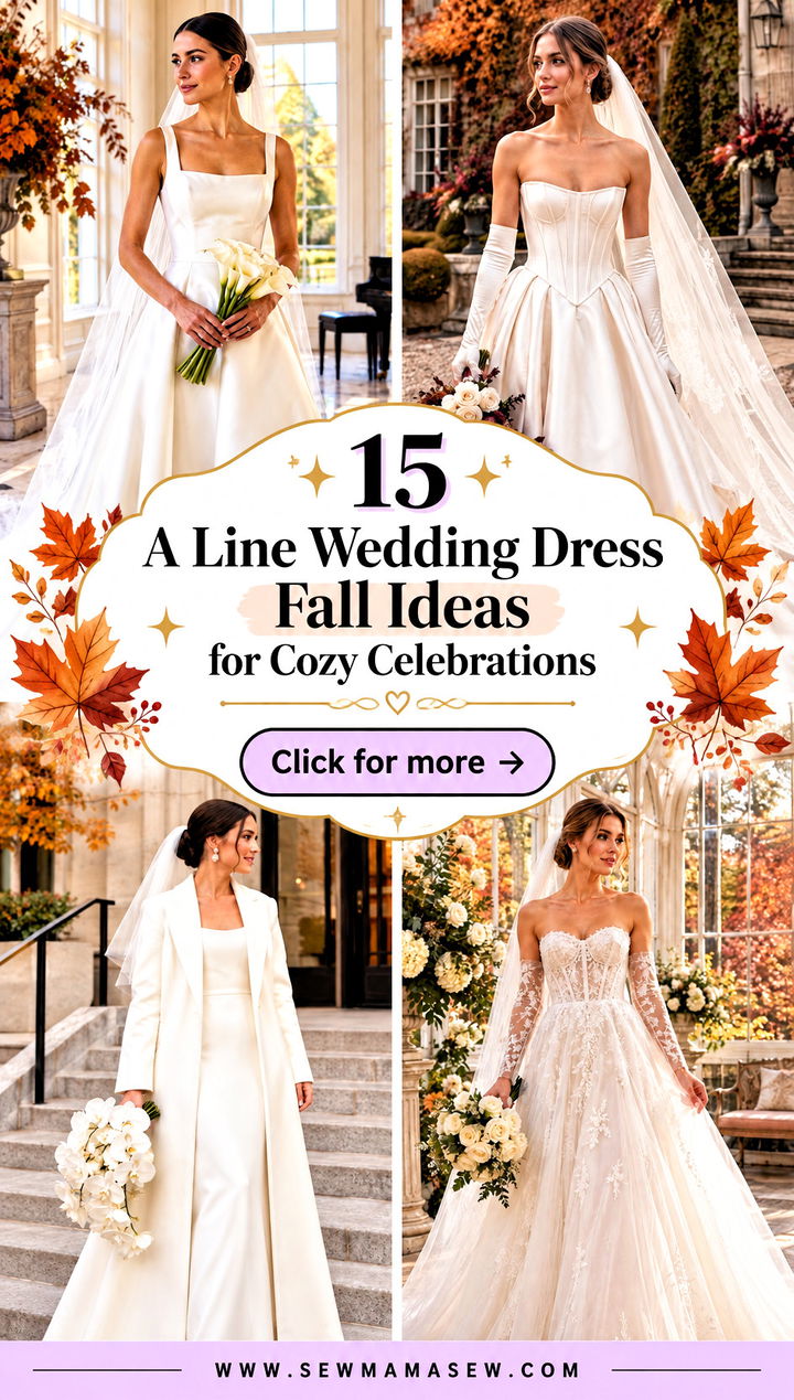 15 A Line Wedding Dress Fall Ideas for Cozy Celebrations - 15 A Line Wedding Dress Fall Ideas for Cozy Celebrations