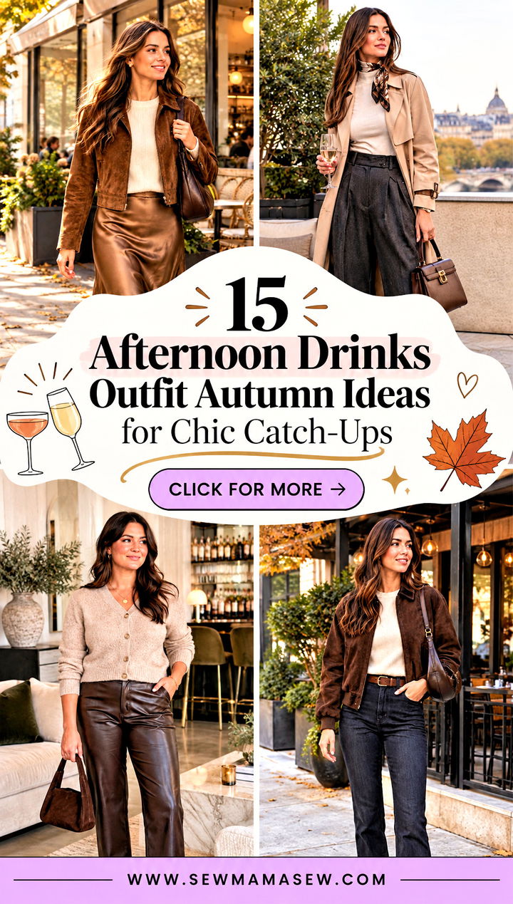 15 Afternoon Drinks Outfit Autumn Ideas for Chic Catch-Ups - 15 Afternoon Drinks Outfit Autumn Ideas for Chic Catch-Ups
