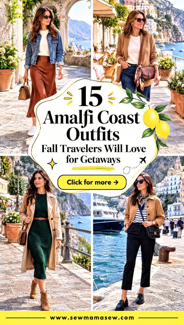 15 Amalfi Coast Outfits Fall Travelers Will Love for Getaways - 15 Amalfi Coast Outfits Fall Travelers Will Love for Getaways