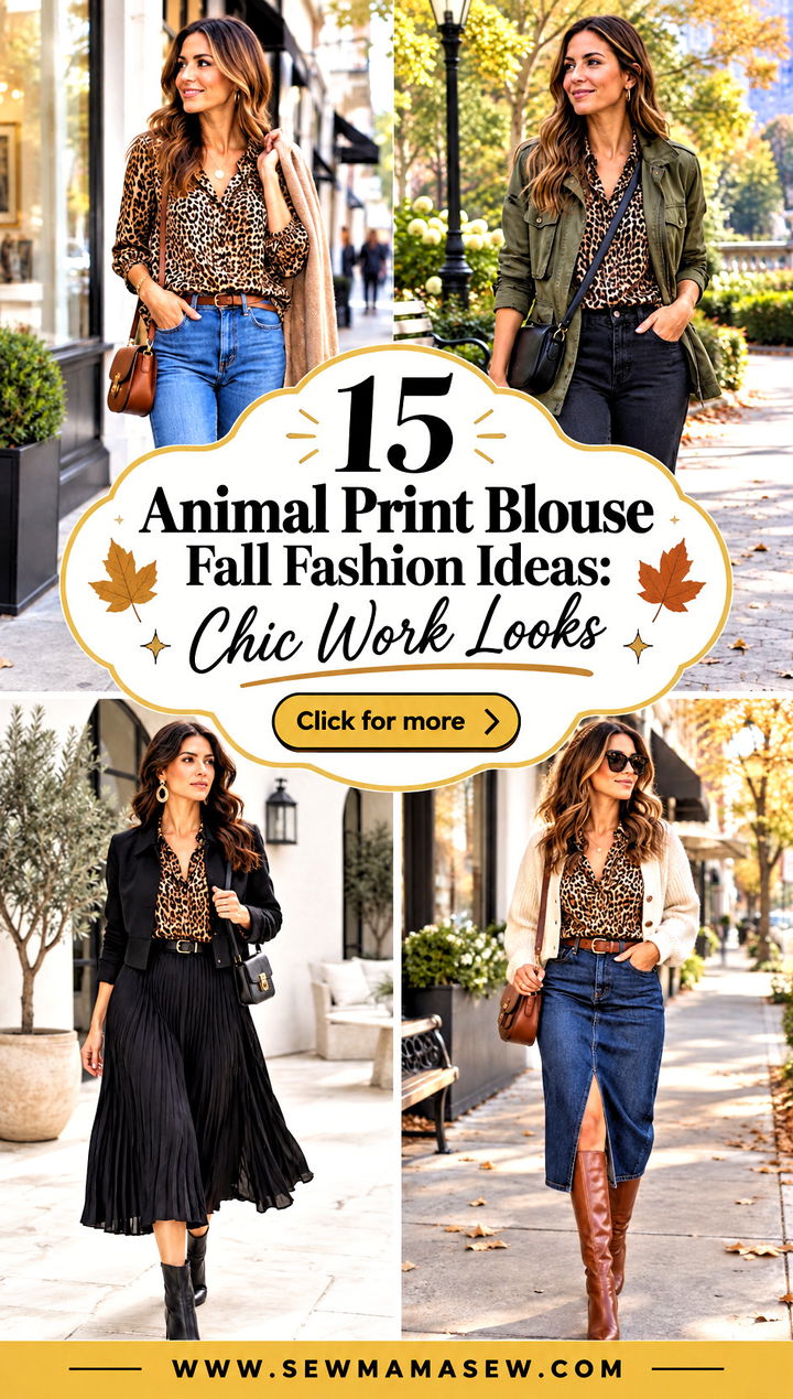 15 Animal Print Blouse Fall Fashion Ideas Chic Work Looks - 15 Animal Print Blouse Fall Fashion Ideas: Chic Work Looks