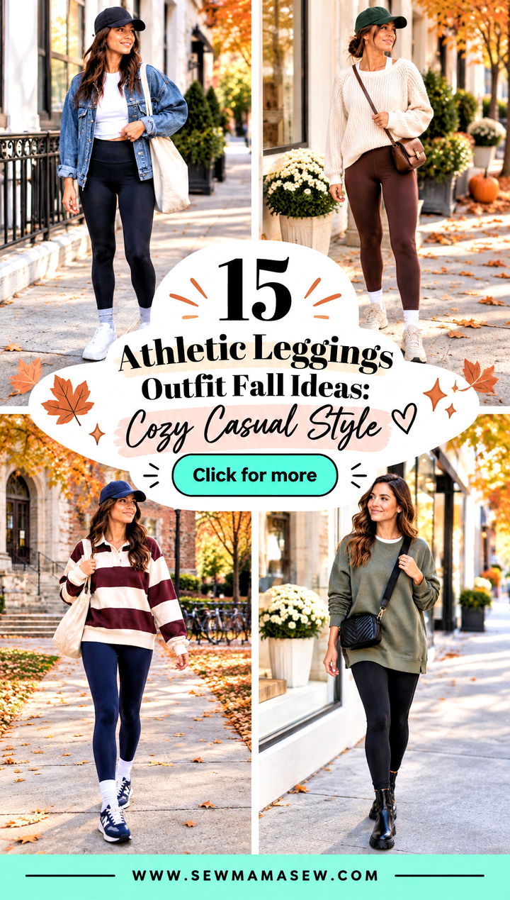 15 Athletic Leggings Outfit Fall Ideas Cozy Casual Style - 15 Athletic Leggings Outfit Fall Ideas: Cozy Casual Style
