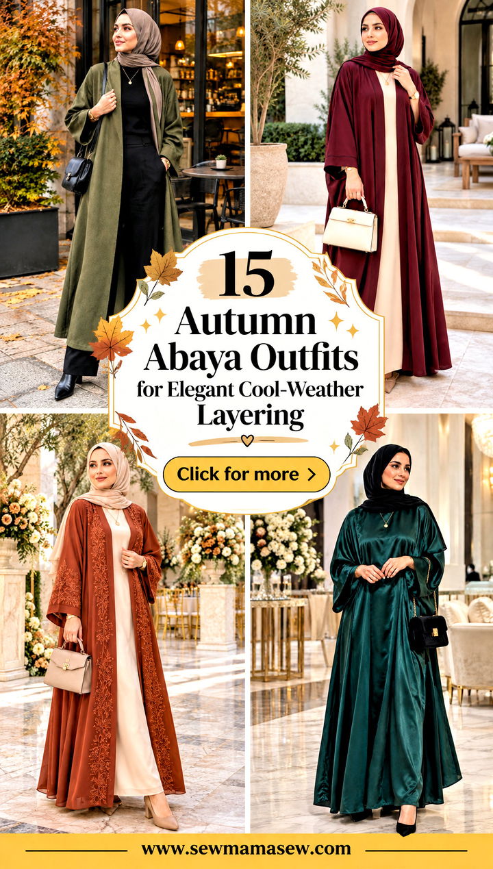 15 Autumn Abaya Outfits for Elegant Cool-Weather Layering - 15 Autumn Abaya Outfits for Elegant Cool-Weather Layering