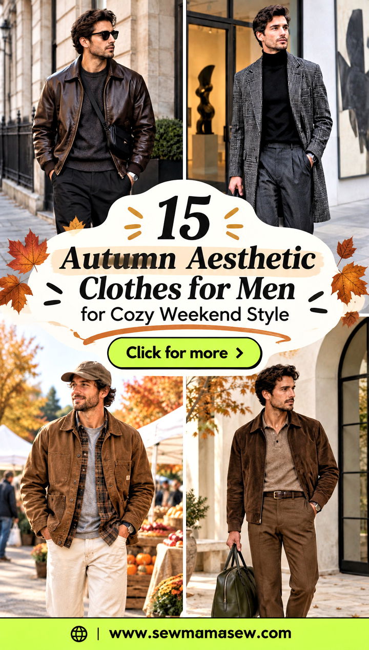 15 Autumn Aesthetic Clothes for Men for Cozy Weekend Style - 15 Autumn Aesthetic Clothes for Men for Cozy Weekend Style