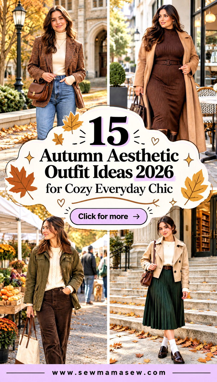 15 Autumn Aesthetic Outfit Ideas 2026 for Cozy Everyday Chic - 15 Autumn Aesthetic Outfit Ideas 2026 for Cozy Everyday Chic