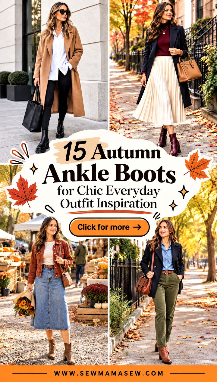 15 Autumn Ankle Boots for Chic Everyday Outfit Inspiration - 15 Autumn Ankle Boots for Chic Everyday Outfit Inspiration