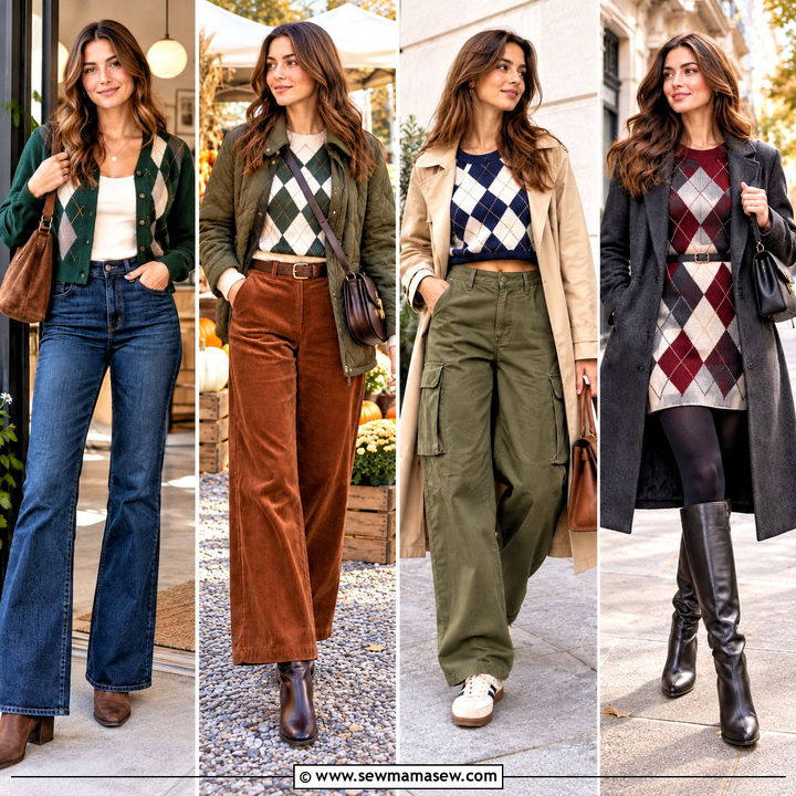 15 Autumn Argyle Sweater Ideas for a Cozy Preppy Refresh