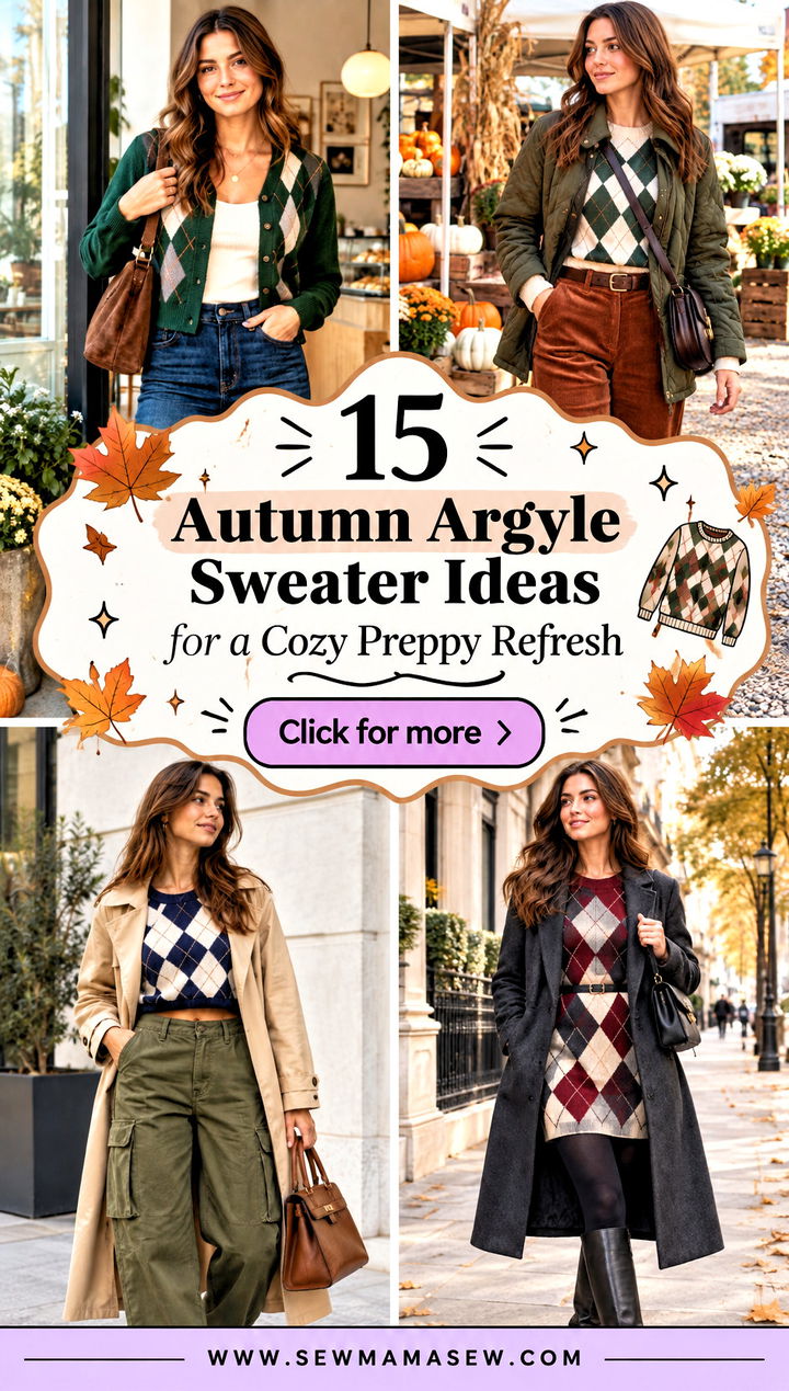15 Autumn Argyle Sweater Ideas for a Cozy Preppy Refresh - 15 Autumn Argyle Sweater Ideas for a Cozy Preppy Refresh