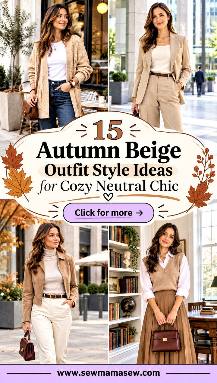 15 Autumn Beige Outfit Style Ideas for Cozy Neutral Chic - 15 Autumn Beige Outfit Style Ideas for Cozy Neutral Chic