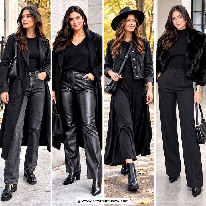 15 Autumn Black Outfit Style Ideas for Sleek Everyday Chic