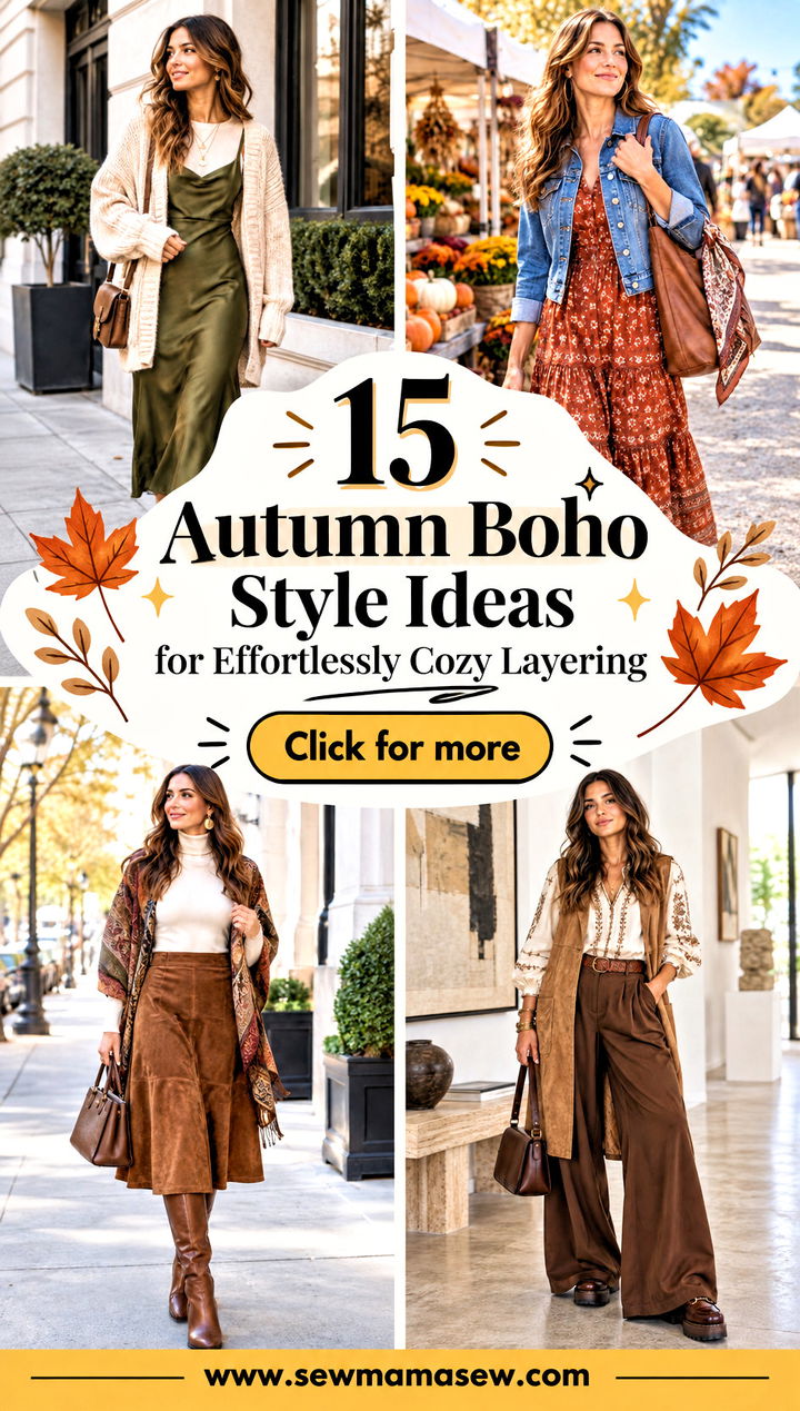 15 Autumn Boho Style Ideas for Effortlessly Cozy Layering - 15 Autumn Boho Style Ideas for Effortlessly Cozy Layering