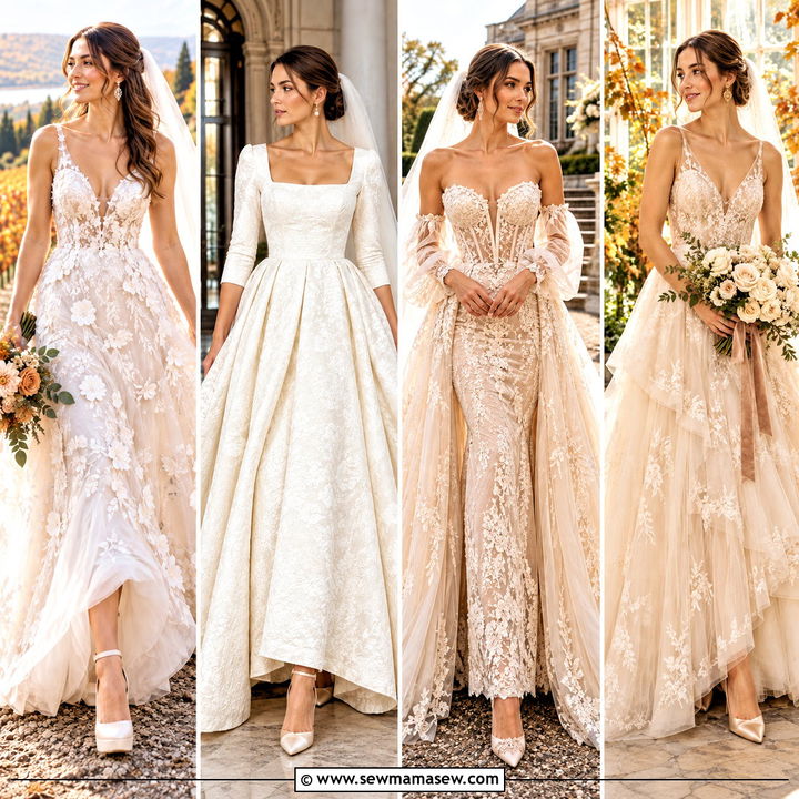 15 Autumn Bridal Dress Ideas for a Romantic Fall Ceremony