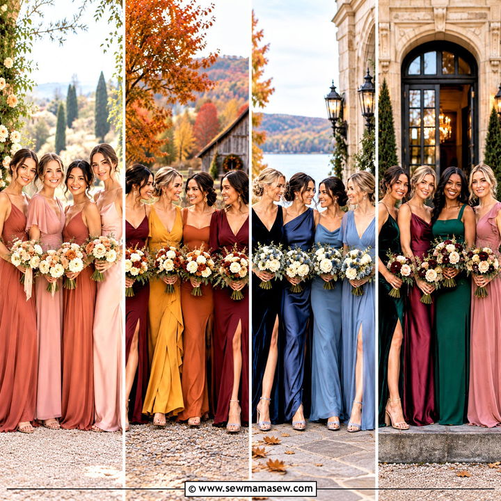 15 Autumn Bridesmaid Dresses Mismatched for Dreamy Photos