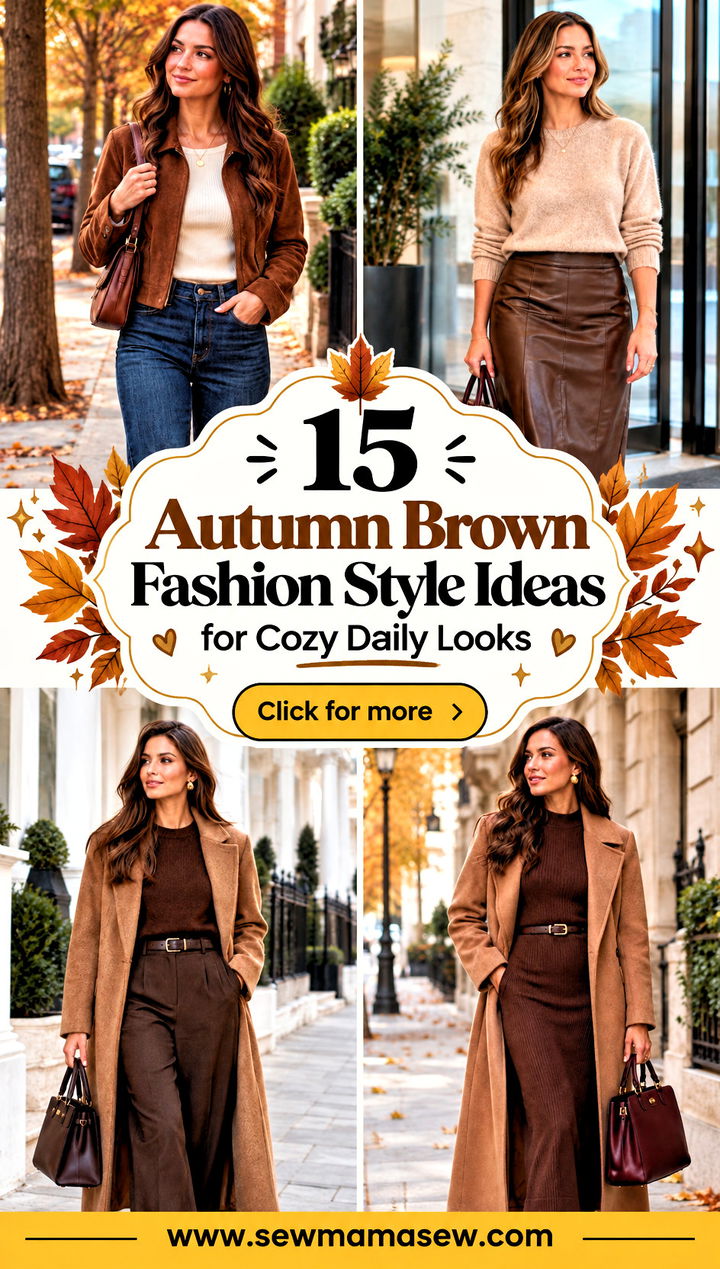 15 Autumn Brown Fashion Style Ideas for Cozy Daily Looks - 15 Autumn Brown Fashion Style Ideas for Cozy Daily Looks