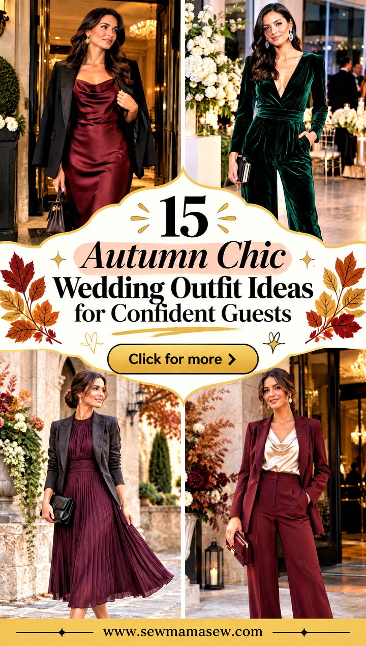 15 Autumn Chic Wedding Outfit Ideas for Confident Guests - 15 Autumn Chic Wedding Outfit Ideas for Confident Guests