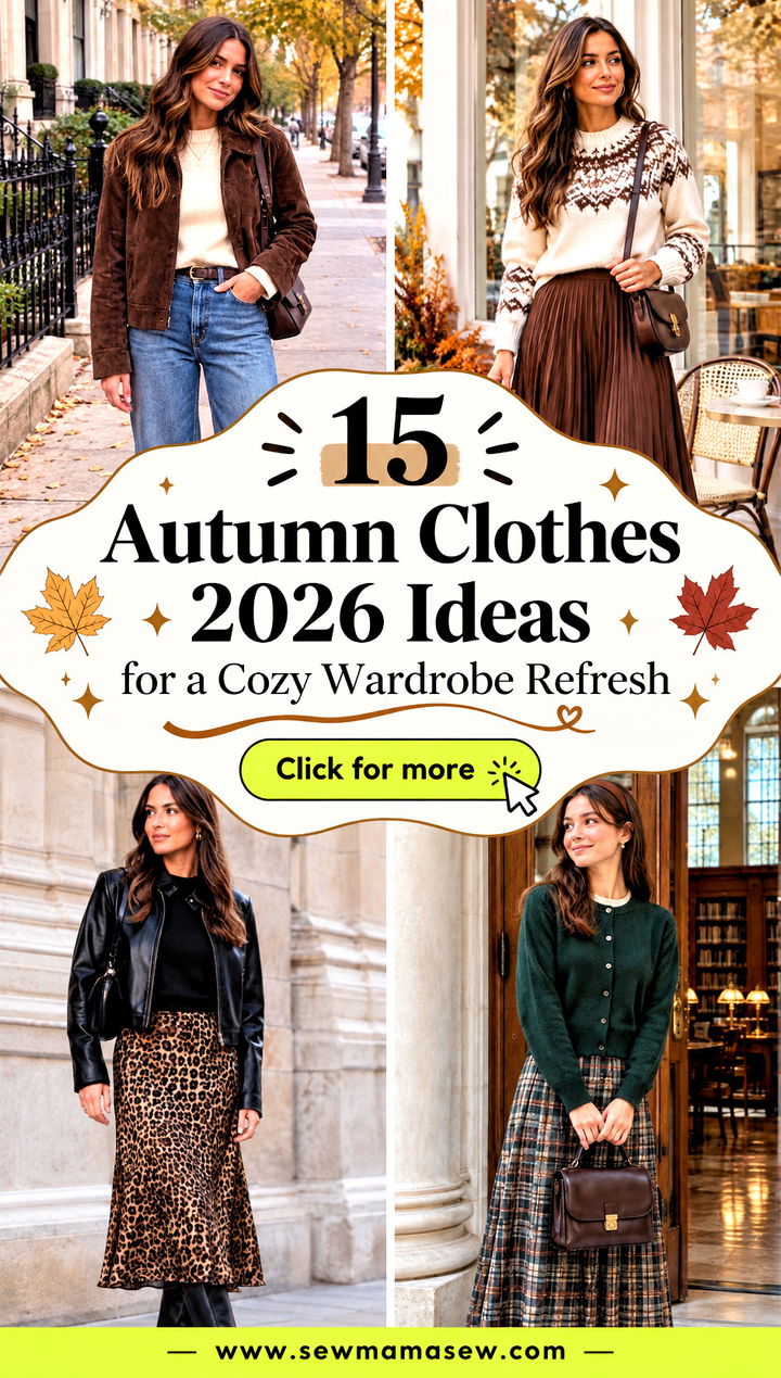 15 Autumn Clothes 2026 Ideas for a Cozy Wardrobe Refresh - 15 Autumn Clothes 2026 Ideas for a Cozy Wardrobe Refresh