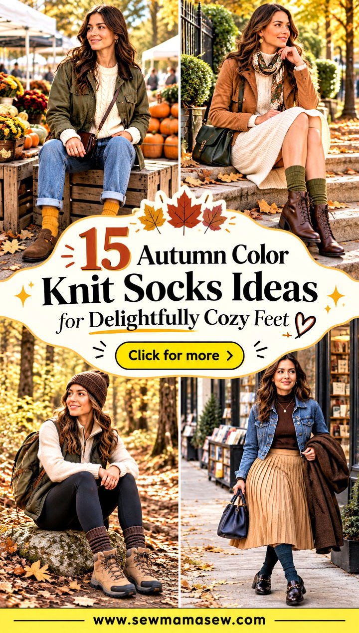 15 Autumn Color Knit Socks Ideas for Delightfully Cozy Feet - 15 Autumn Color Knit Socks Ideas for Delightfully Cozy Feet