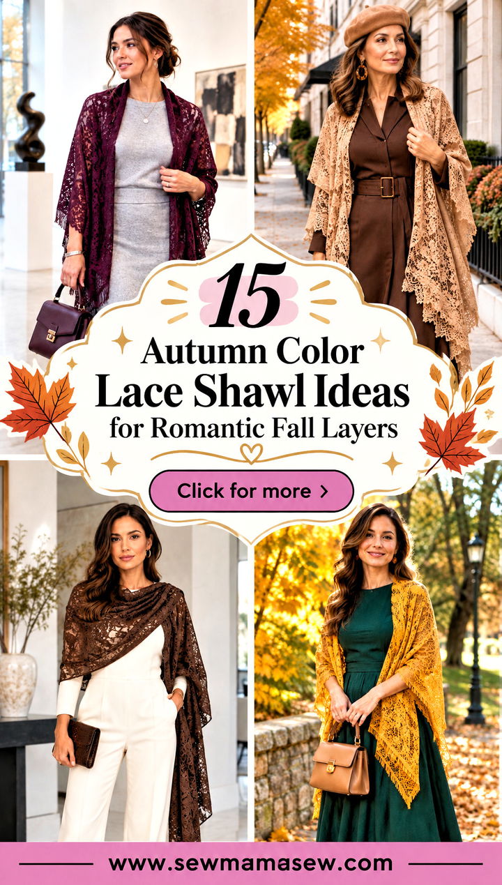 15 Autumn Color Lace Shawl Ideas for Romantic Fall Layers - 15 Autumn Color Lace Shawl Ideas for Romantic Fall Layers