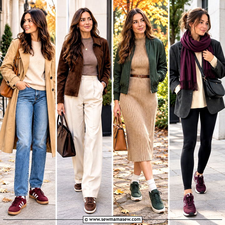 15 Autumn Color Sneakers for Fresh, Cozy Fall Outfit Looks