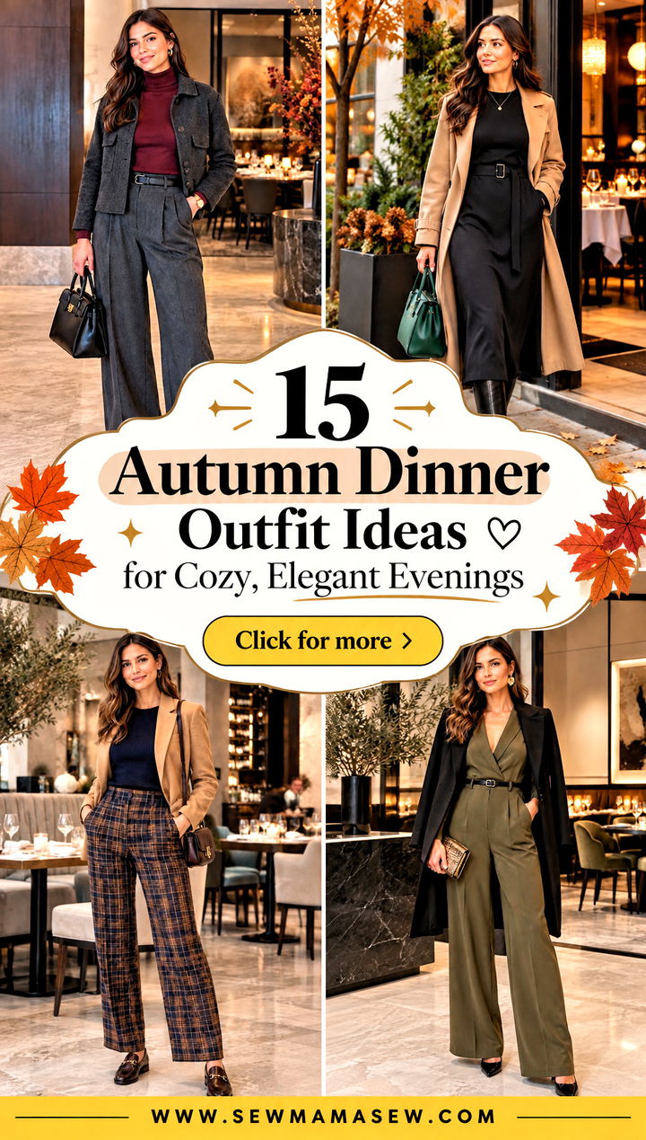 15 Autumn Dinner Outfit Ideas for Cozy Elegant Evenings - 15 Autumn Dinner Outfit Ideas for Cozy, Elegant Evenings