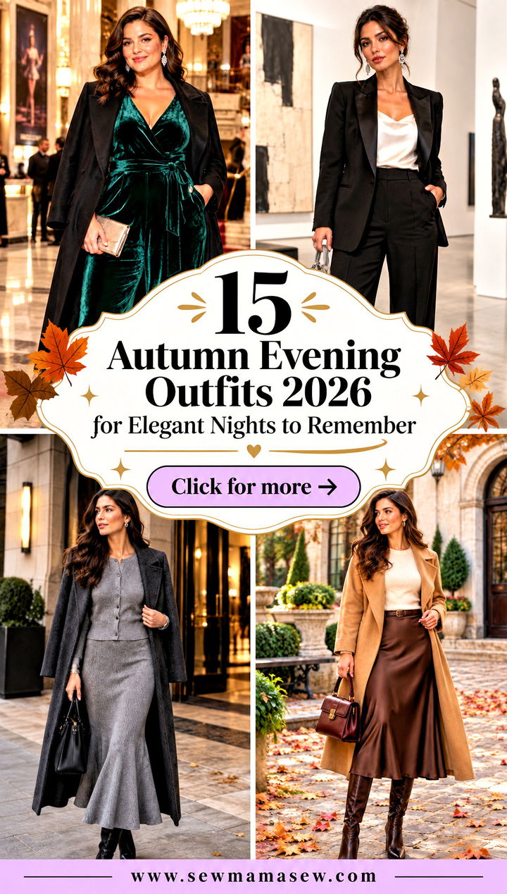 15 Autumn Evening Outfits 2026 for Elegant Nights to Remember - 15 Autumn Evening Outfits 2026 for Elegant Nights to Remember