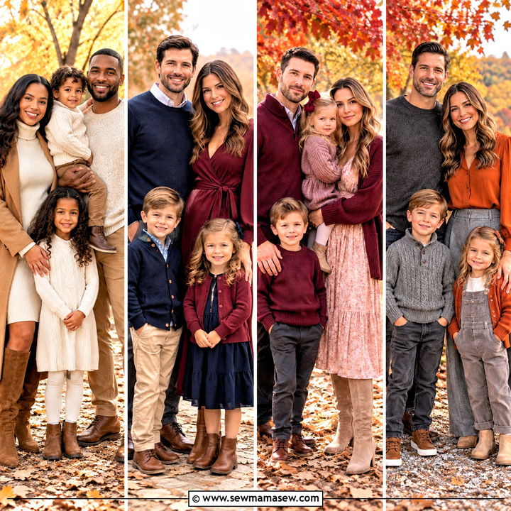 15 Autumn Family Photoshoot Outfit Ideas for Warm Memories