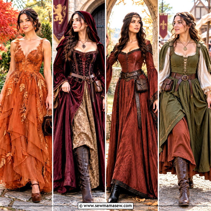 15 Autumn Fantasy Gown Ideas for Enchanting Seasonal Style
