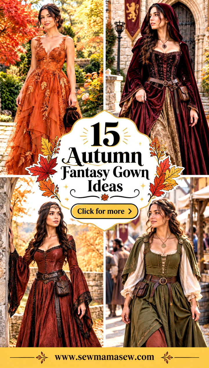 15 Autumn Fantasy Gown Ideas for Enchanting Seasonal Style - 15 Autumn Fantasy Gown Ideas for Enchanting Seasonal Style