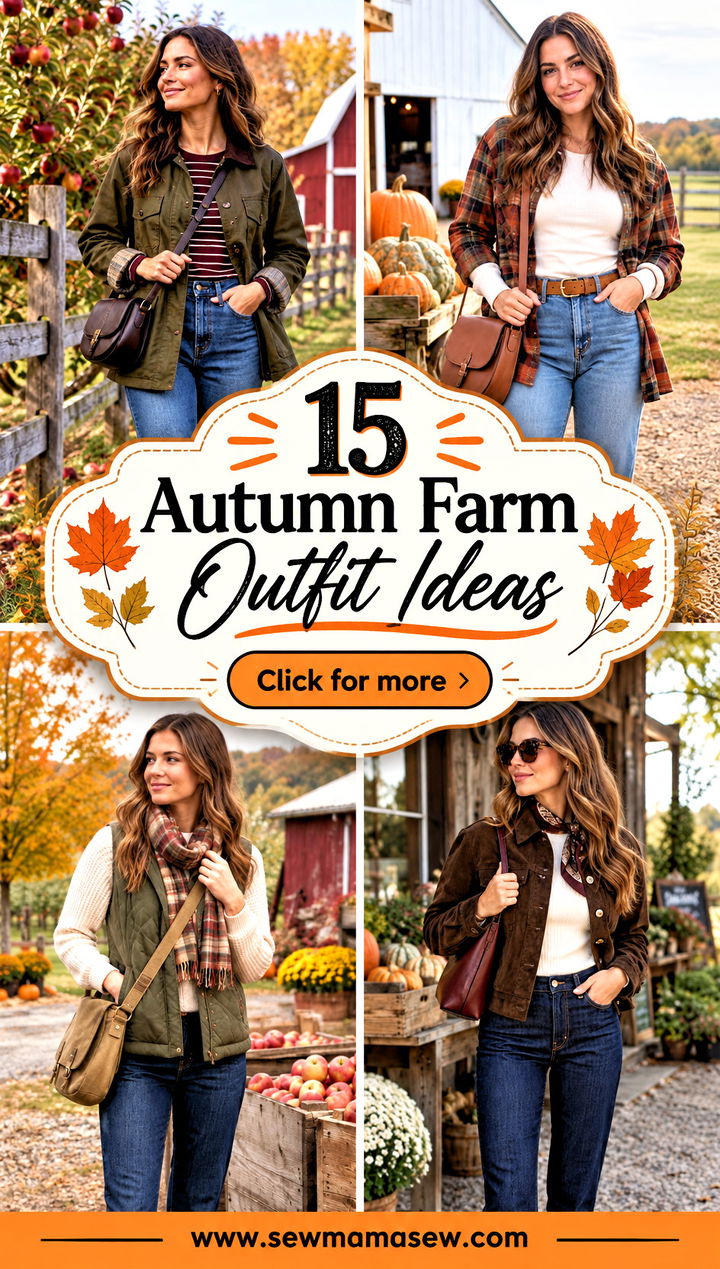 15 Autumn Farm Outfit Ideas for Cozy Countryside Weekends - 15 Autumn Farm Outfit Ideas for Cozy Countryside Weekends