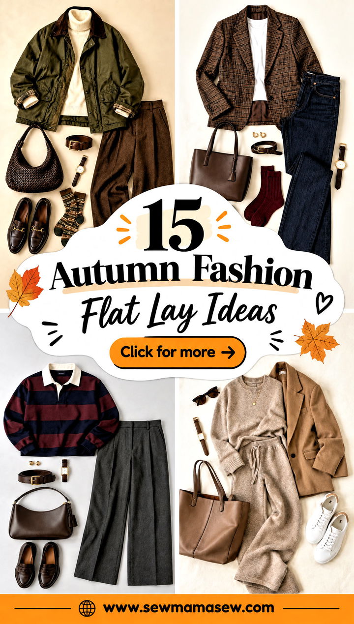 15 Autumn Fashion Flat Lay Ideas for Beautiful Style Posts - 15 Autumn Fashion Flat Lay Ideas for Beautiful Style Posts