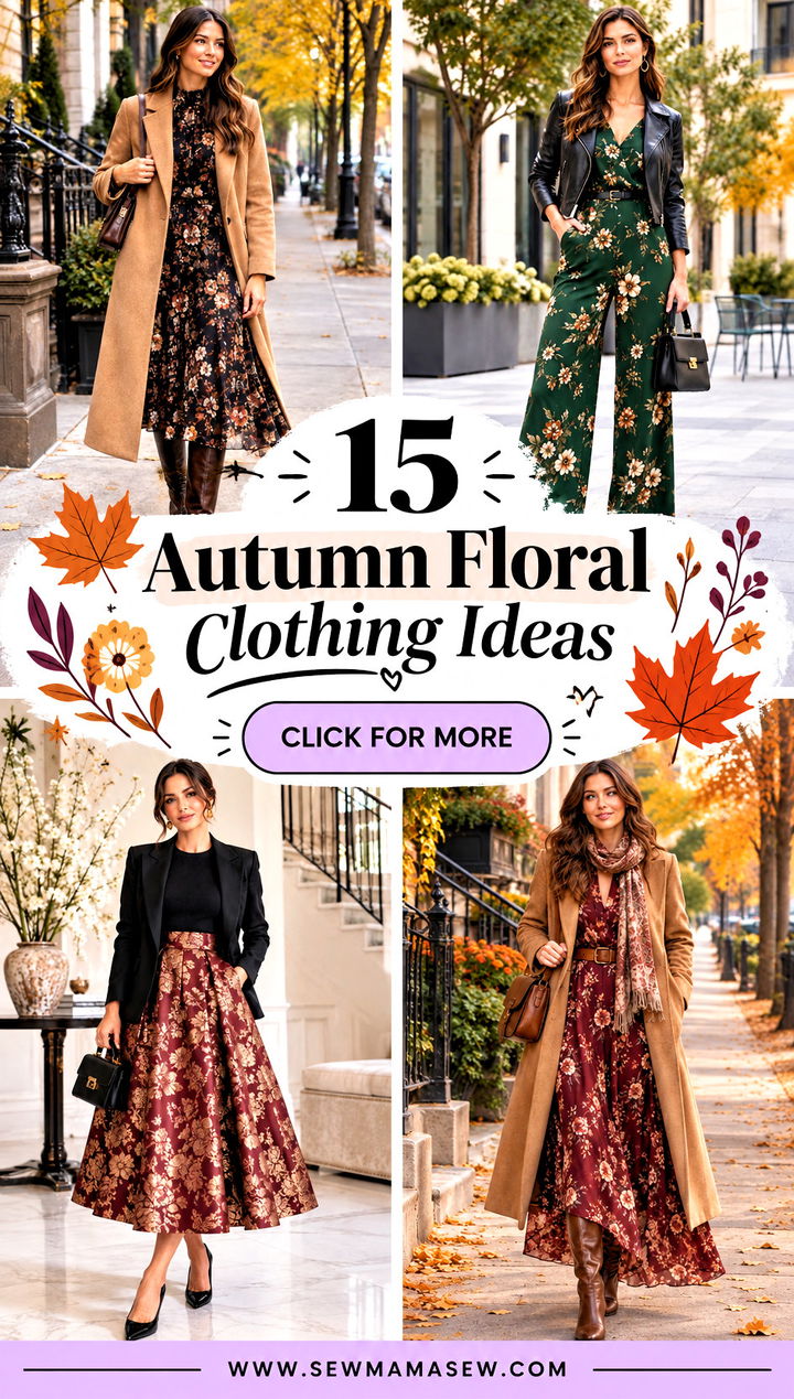15 Autumn Floral Clothing Ideas for Effortlessly Chic Days - 15 Autumn Floral Clothing Ideas for Effortlessly Chic Days