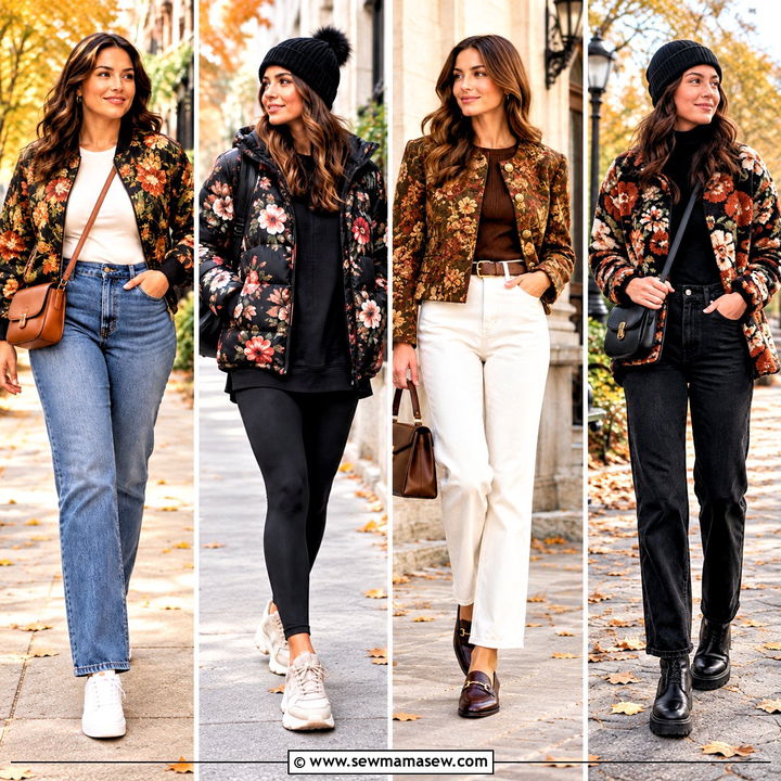 15 Autumn Floral Jacket Style Ideas for Chic Layered Looks