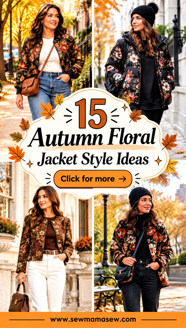 15 Autumn Floral Jacket Style Ideas for Chic Layered Looks - 15 Autumn Floral Jacket Style Ideas for Chic Layered Looks