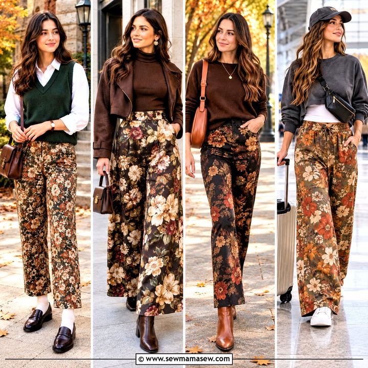 15 Autumn Floral Pants for Bold, Beautiful Everyday Looks