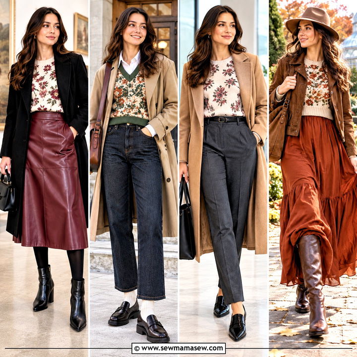 15 Autumn Floral Sweater Style Ideas for Cozy Chic Outfits