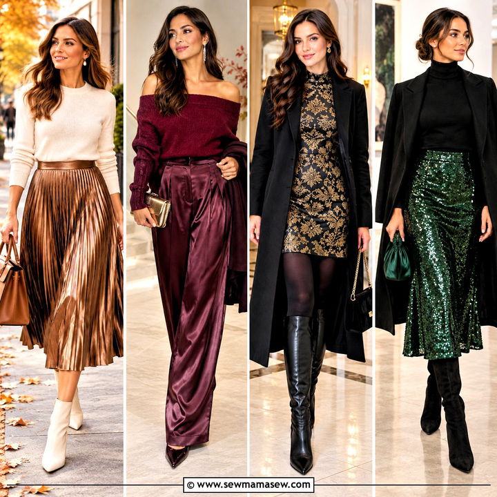 15 Autumn Glam Outfit Ideas for Dazzling Fall Party Looks