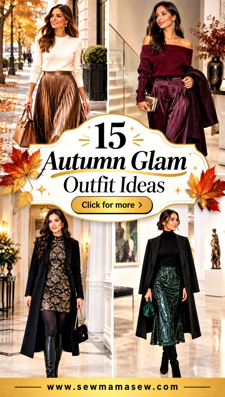 15 Autumn Glam Outfit Ideas for Dazzling Fall Party Looks - 15 Autumn Glam Outfit Ideas for Dazzling Fall Party Looks