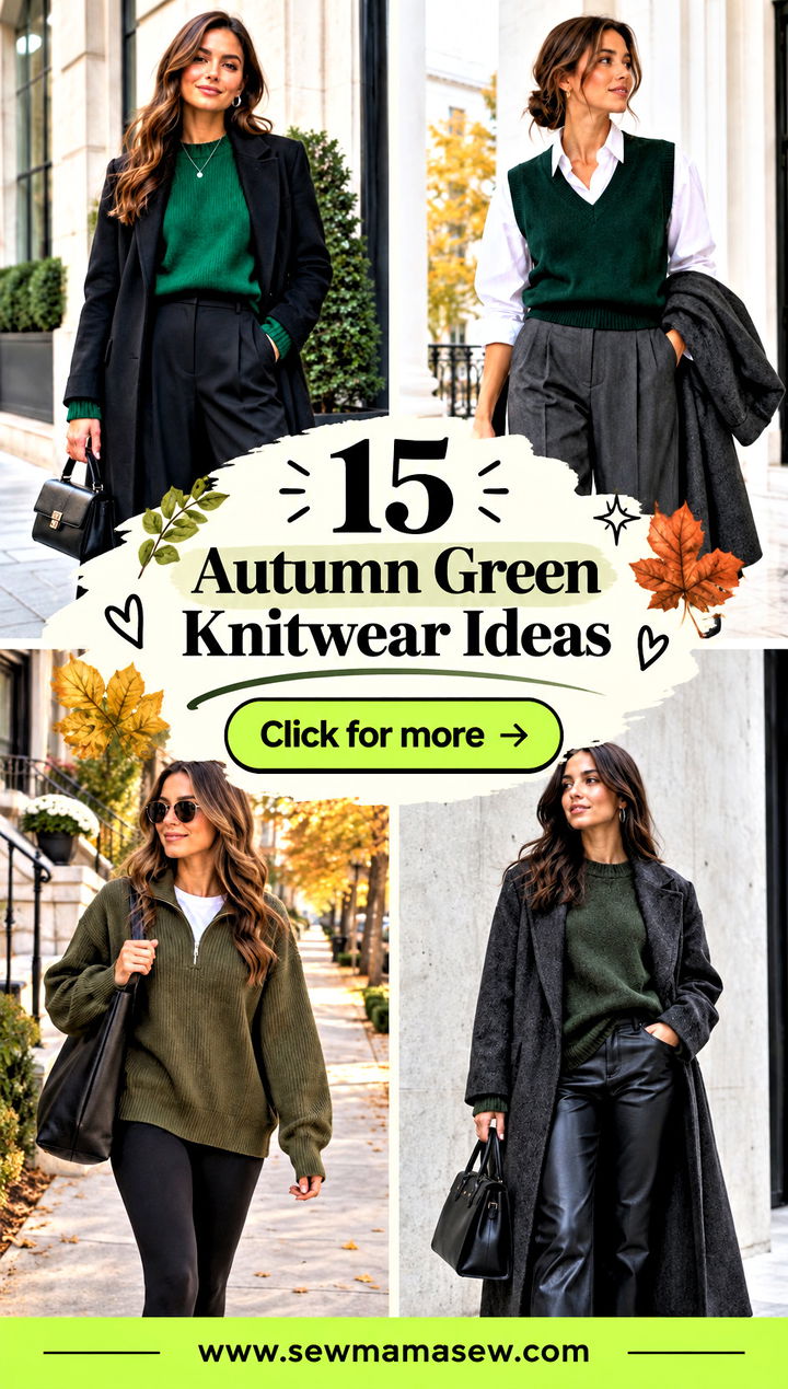 15 Autumn Green Knitwear Ideas for Cozy Refreshing Looks - 15 Autumn Green Knitwear Ideas for Cozy, Refreshing Looks