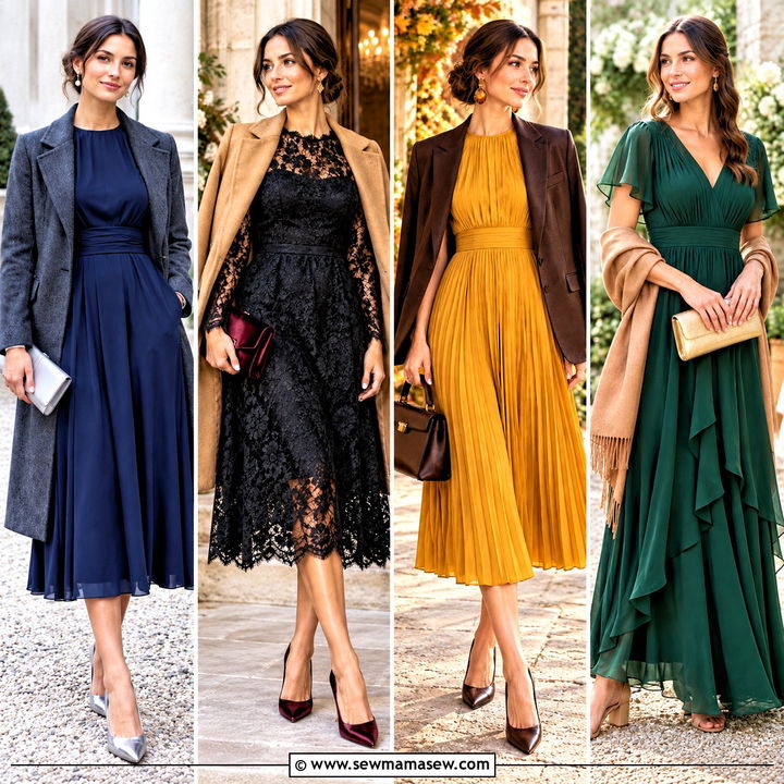 15 Autumn Guest Wedding Dress Ideas for Elegant Fall Looks