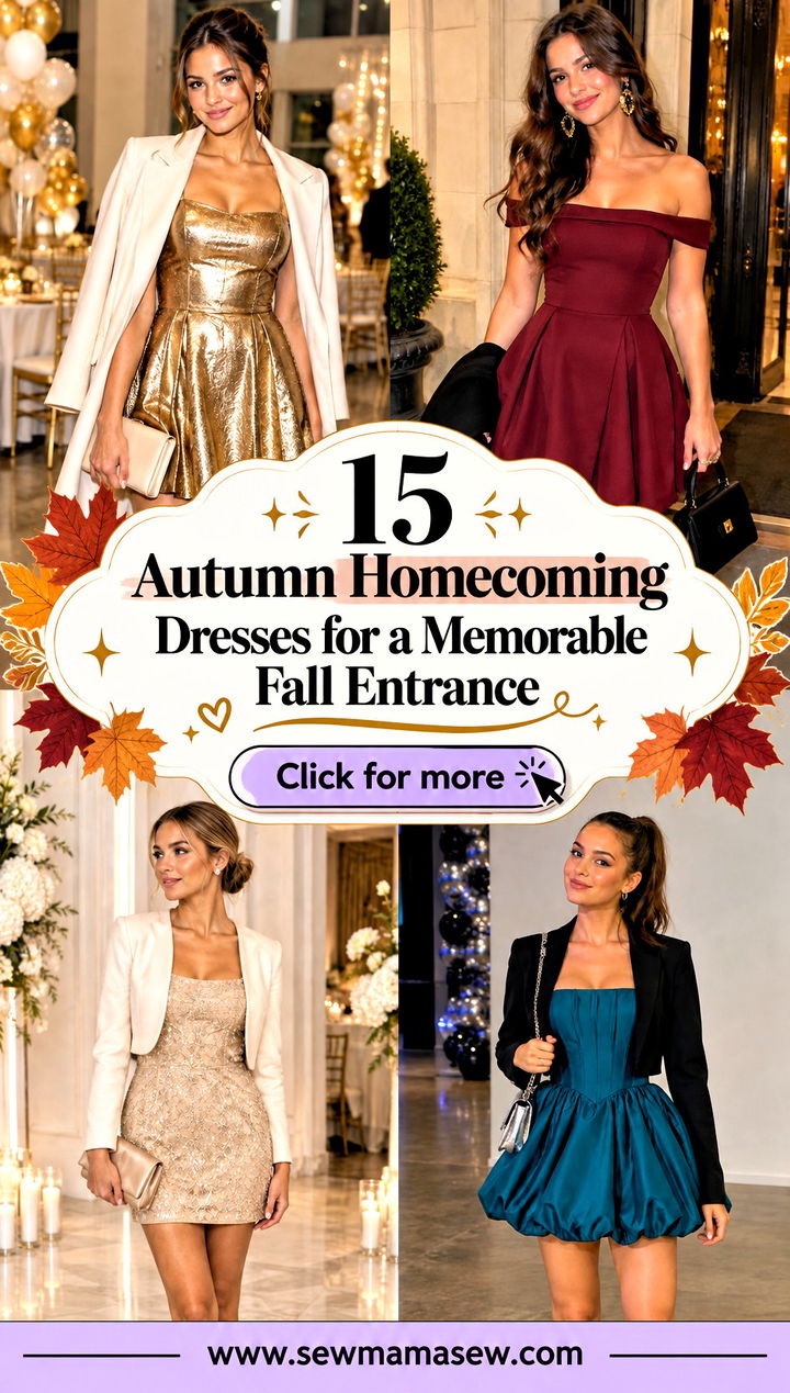 15 Autumn Homecoming Dresses for a Memorable Fall Entrance - 15 Autumn Homecoming Dresses for a Memorable Fall Entrance