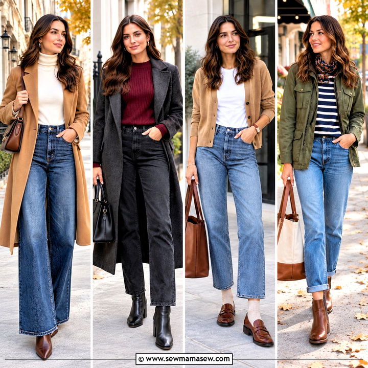 15 Autumn Jeans Outfits 2026 for Effortless Weekend Style