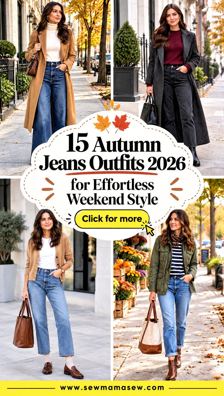 15 Autumn Jeans Outfits 2026 for Effortless Weekend Style - 15 Autumn Jeans Outfits 2026 for Effortless Weekend Style