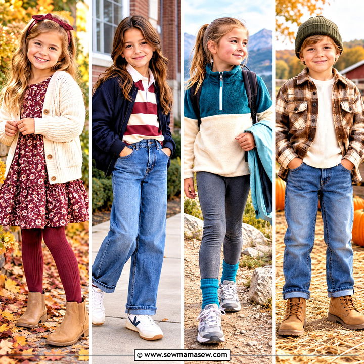 15 Autumn Kids Fashion Set Ideas for Cozy School-Day Style