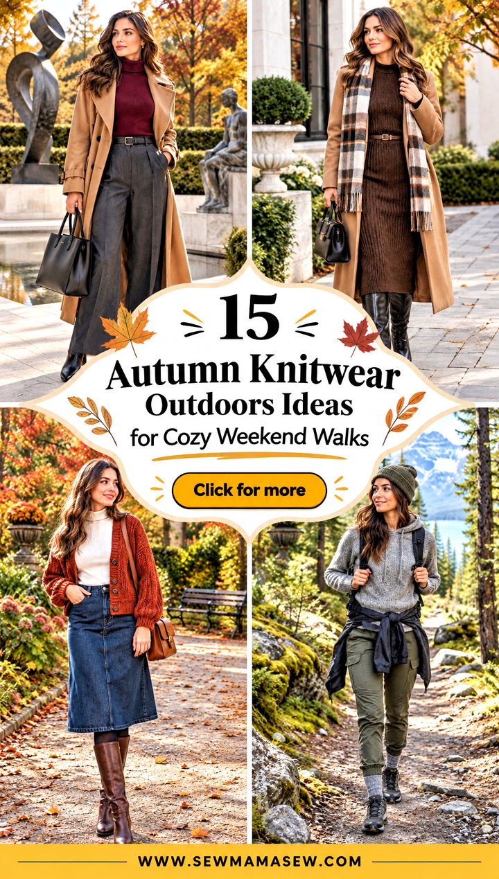 15 Autumn Knitwear Outdoors Ideas for Cozy Weekend Walks - 15 Autumn Knitwear Outdoors Ideas for Cozy Weekend Walks