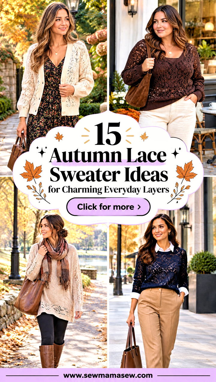 15 Autumn Lace Sweater Ideas for Charming Everyday Layers - 15 Autumn Lace Sweater Ideas for Charming Everyday Layers