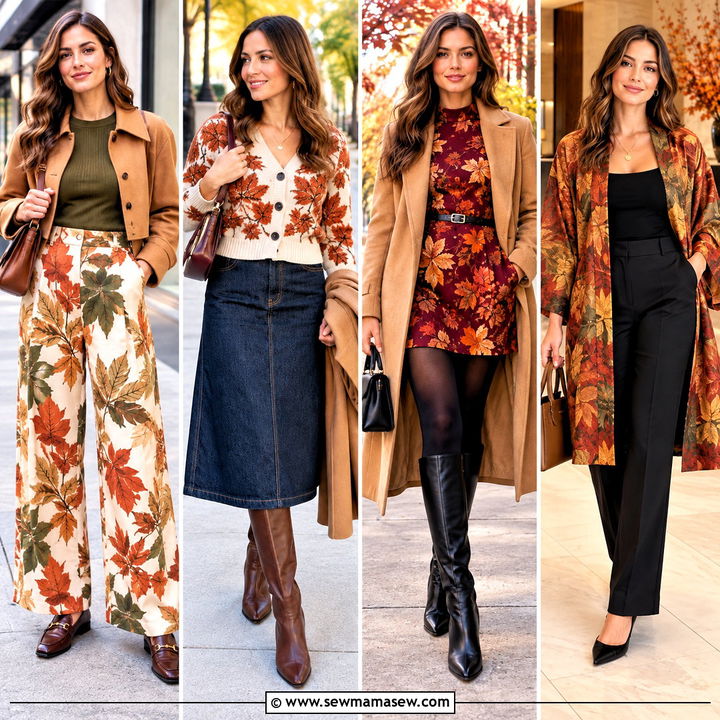 15 Autumn Leaf Print Fashion Ideas for Playful Fall Style