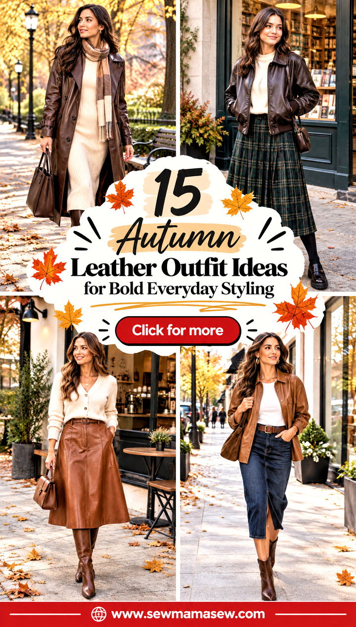 15 Autumn Leather Outfit Ideas for Bold Everyday Styling - 15 Autumn Leather Outfit Ideas for Bold Everyday Styling