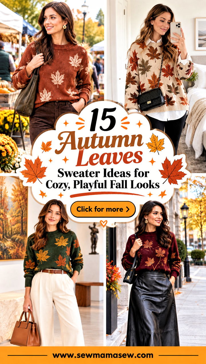 15 Autumn Leaves Sweater Ideas for Cozy Playful Fall Looks - 15 Autumn Leaves Sweater Ideas for Cozy, Playful Fall Looks